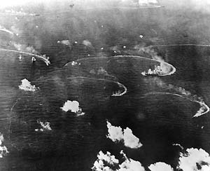 Japanese Fleet Under Attack