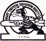 Insignia of Night Torpedo Squadron Ninety (VT(N)-90).