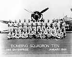 Bombing Squadron 10 aboard Enterprise CV-6, January 1944.