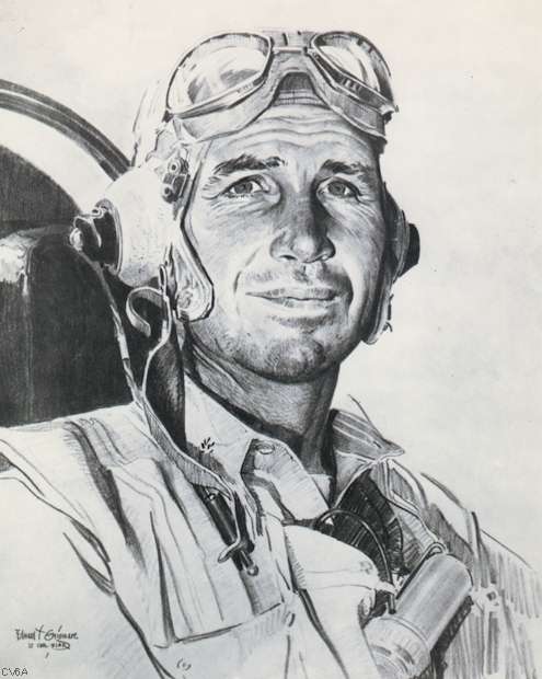 CDR William R. 'Killer' Kane, commander of Fighting Ten and Air Group 10.