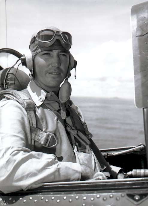 LCDR James D. Ramage, Bombing Ten commander from 30 April to 15 July 1944.