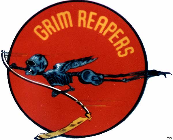 Insignia of Fighting Squadron Ten (VF-10): the "Grim Reapers".