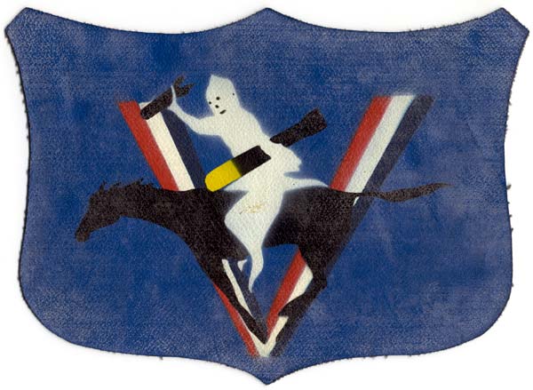 The famed "Galloping Ghost" insignia representing Enterprise CV-6, created in early 1942.