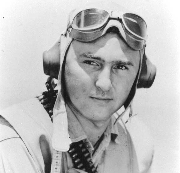 Aviation Radioman Sydney S. Krieger of Bombing Squadron Ten, circa 1944.