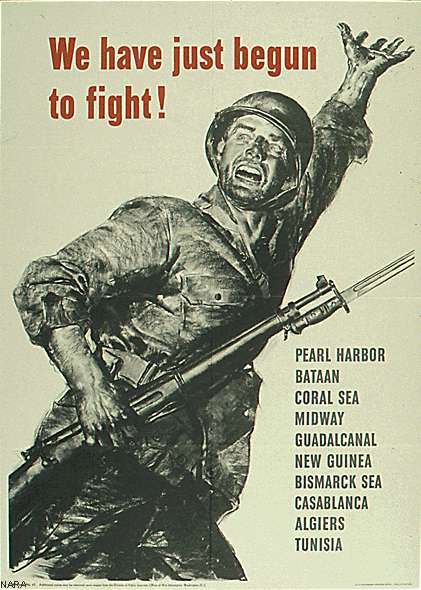 American morale poster, from late 1942 or early 1943.