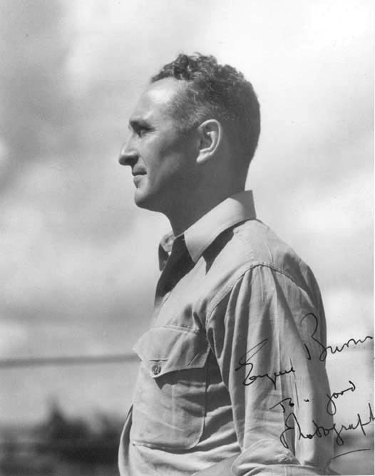 Signed photo of Eugene Burns, correspondent and author of "Then There Was One".