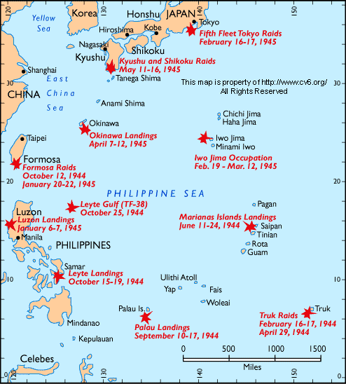 Western Pacific Area Map